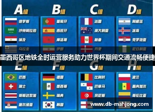 墨西哥区地铁全时运营服务助力世界杯期间交通流畅便捷